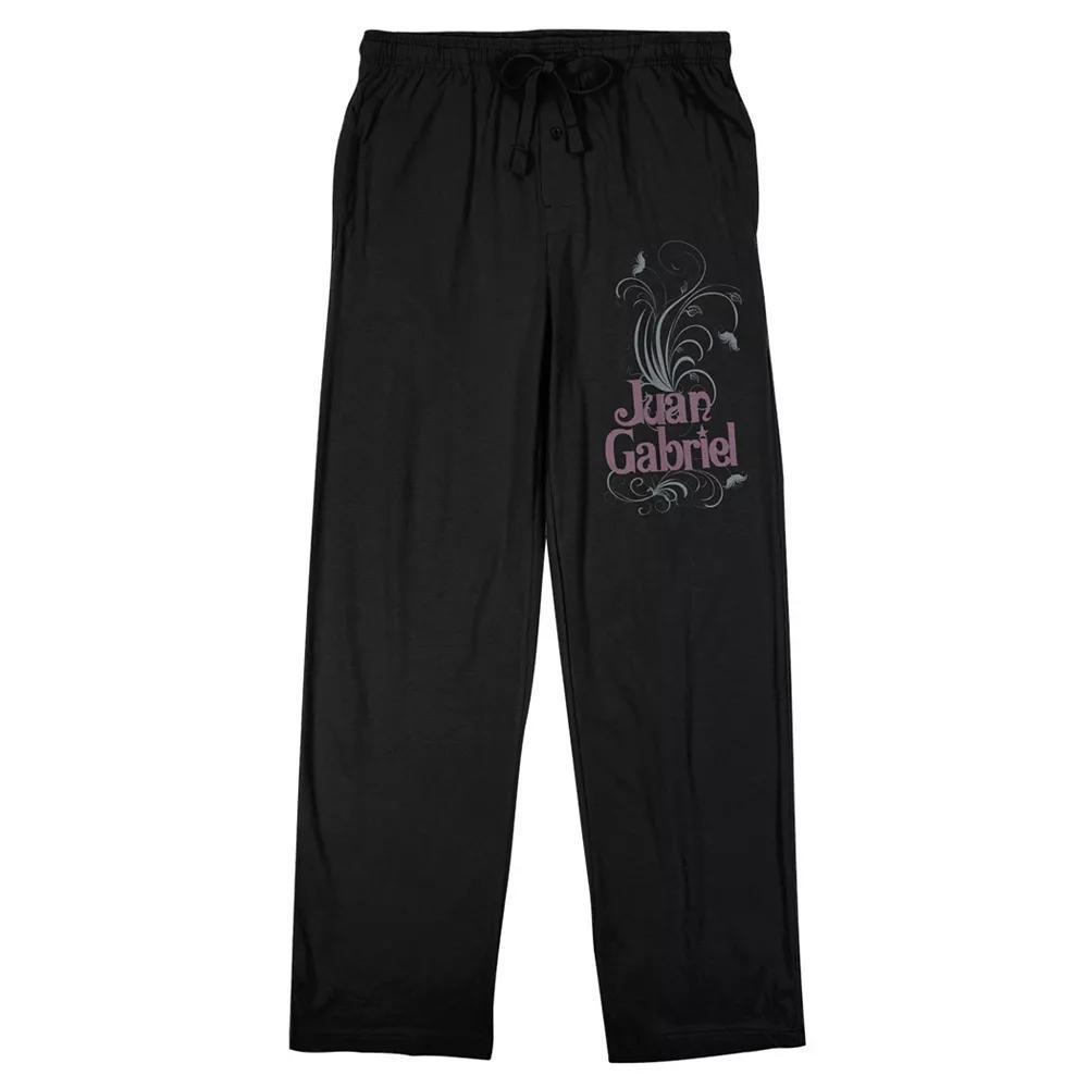 Men's Juan Gabriel Portrait Sleep Pants, Size: XXL, Black Product Image