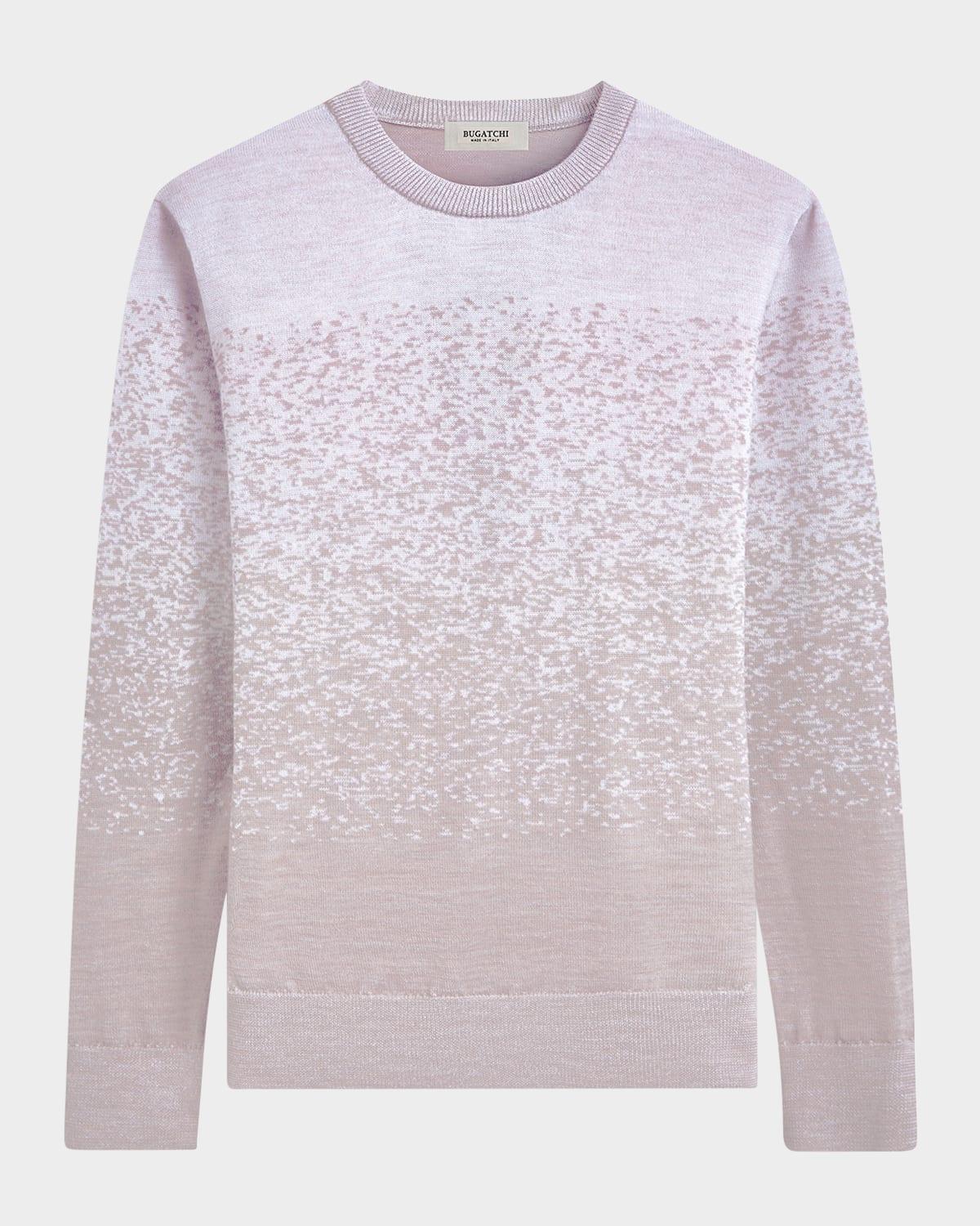 Mens Gradient Wool Crewneck Sweater Product Image