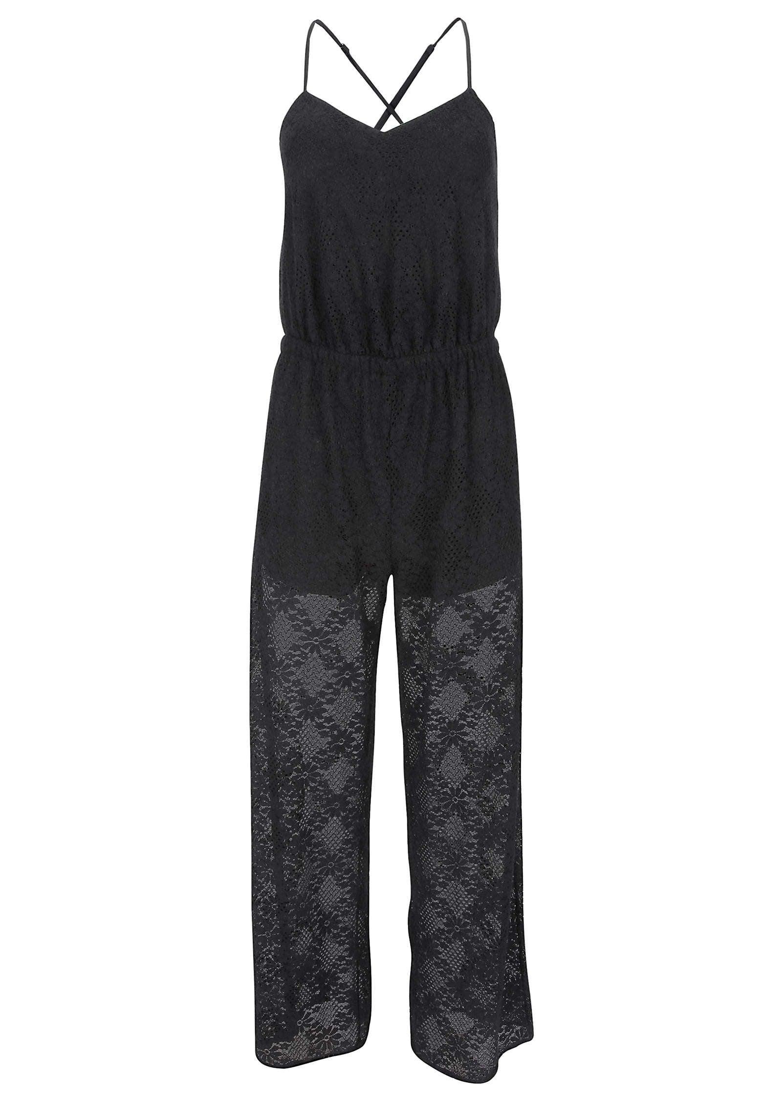 Lace Jumpsuit - Black Product Image