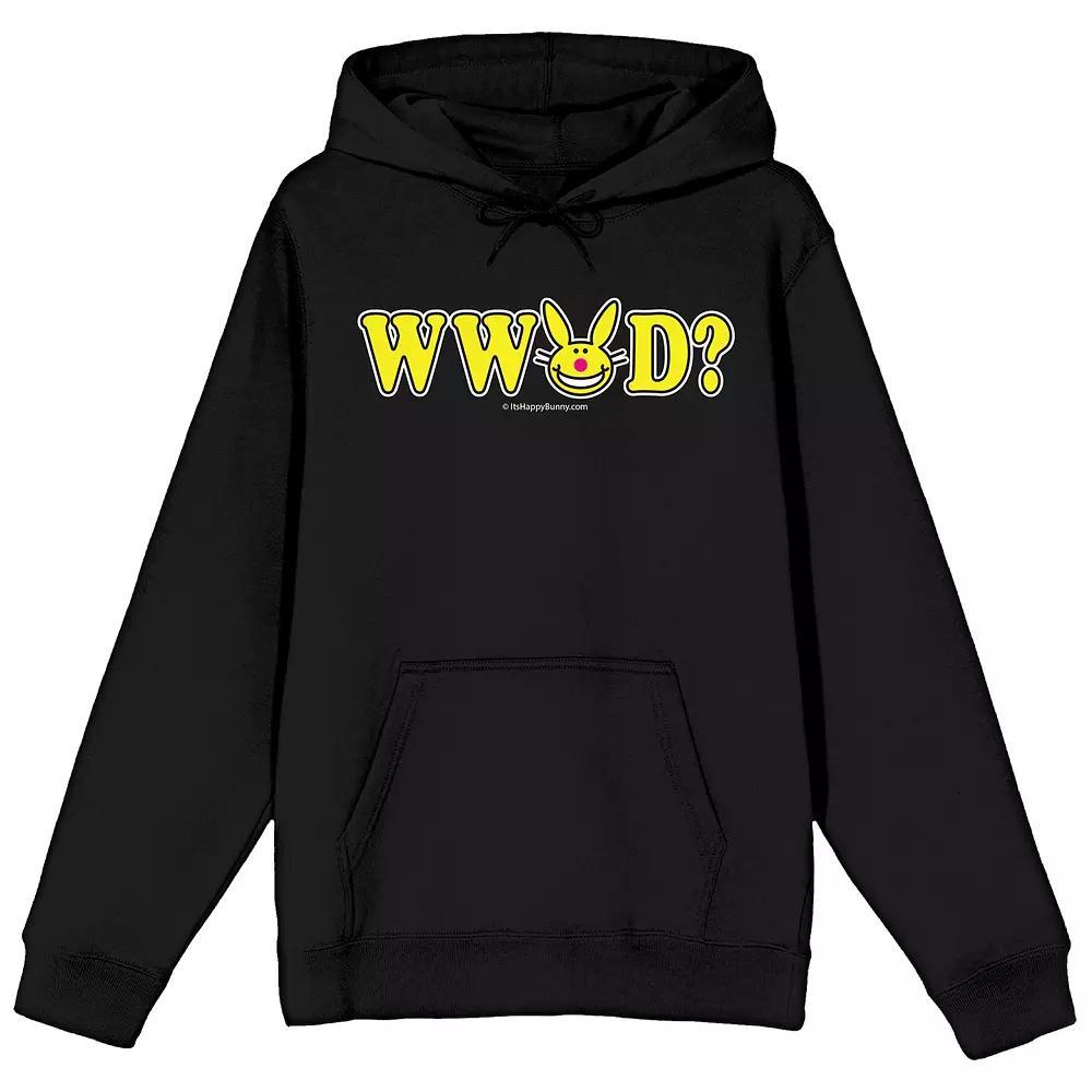 Juniors' It's Happy Bunny WWBD? Graphic Hoodie, Women's, Size: XXL, Black Product Image