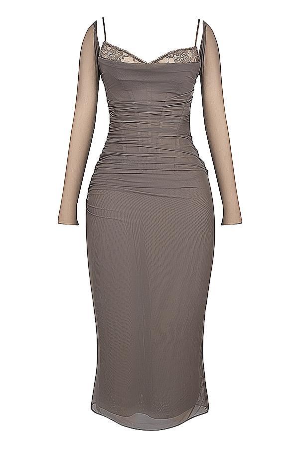 Katarina  smoke maxi dress Product Image
