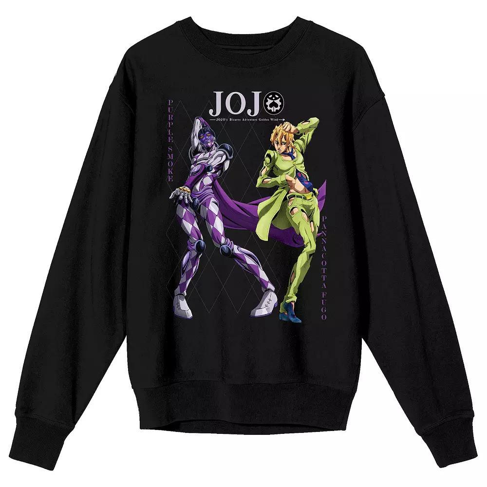 Men's Jojo's Bizarre Adventures Long Sleeve Graphic Tee, Size: Medium, Black Product Image