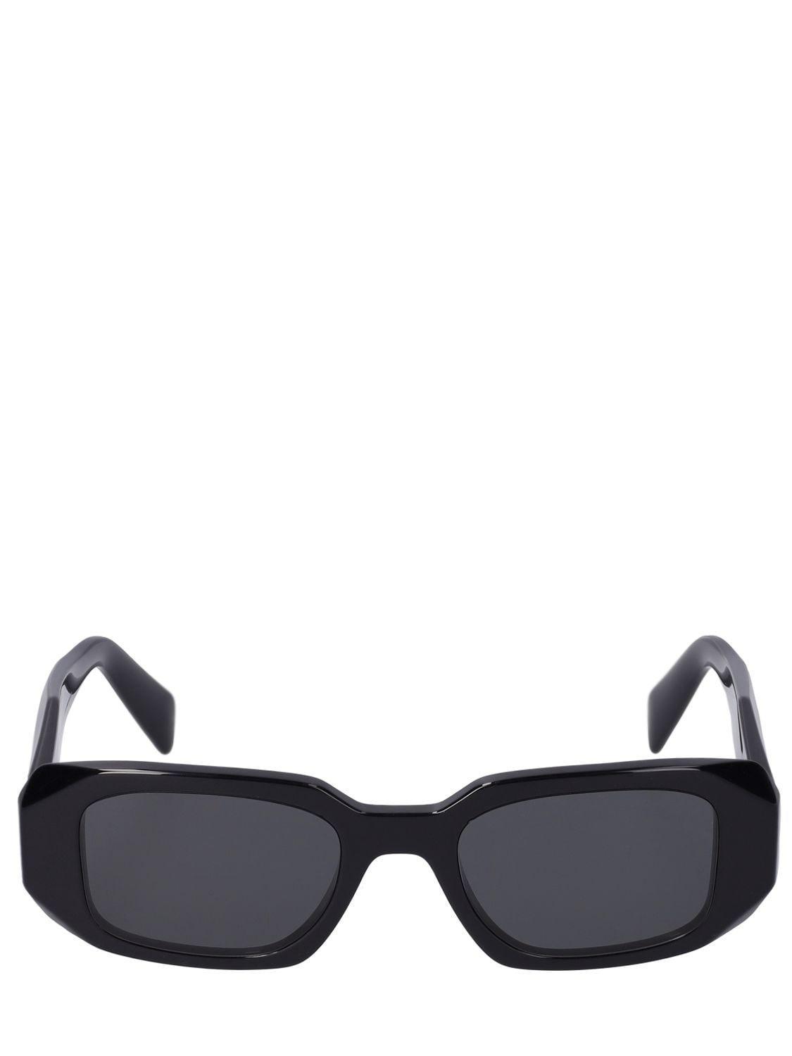 PRADA Symbole Squared Acetate Sunglasses In Black,grey Product Image
