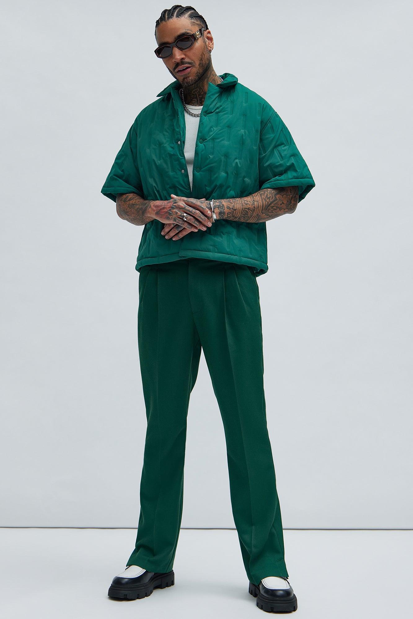 Kona Quilted Nylon Shirt - Green Product Image