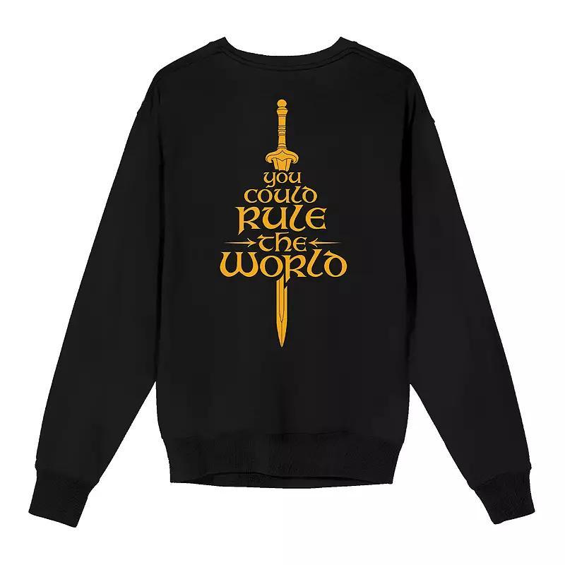 Men's Lord Of The Rings War Of The Rohirrim Long Sleeve Tee, Size: Small, Black Product Image