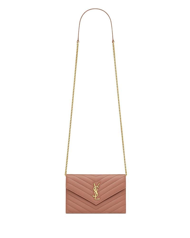 Womens Cassandre Envelope Chain Wallet in Lambskin Product Image