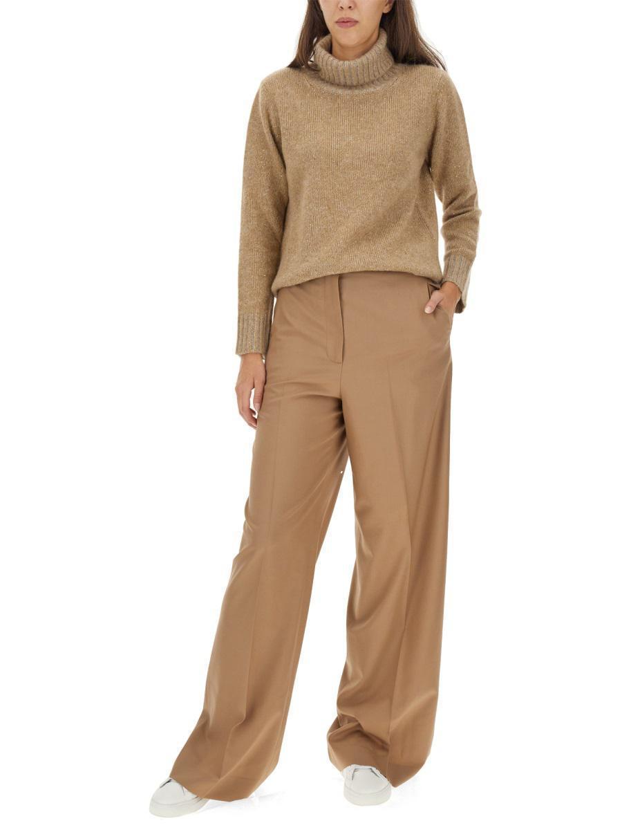 FABIANA FILIPPI Relaxed Fit Pants In Beige Product Image