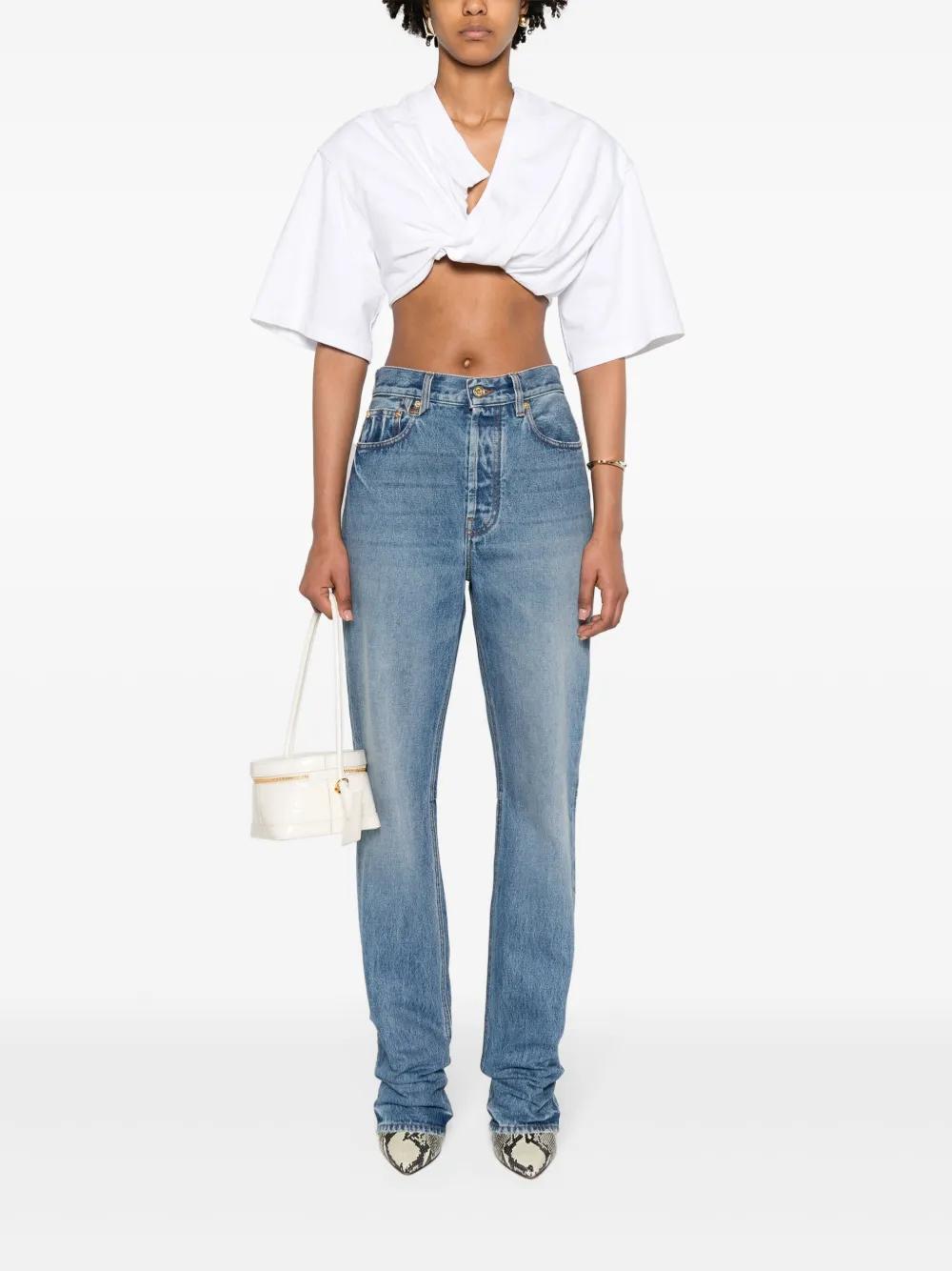 Le De-Nimes Droit high-rise straight jeans Product Image