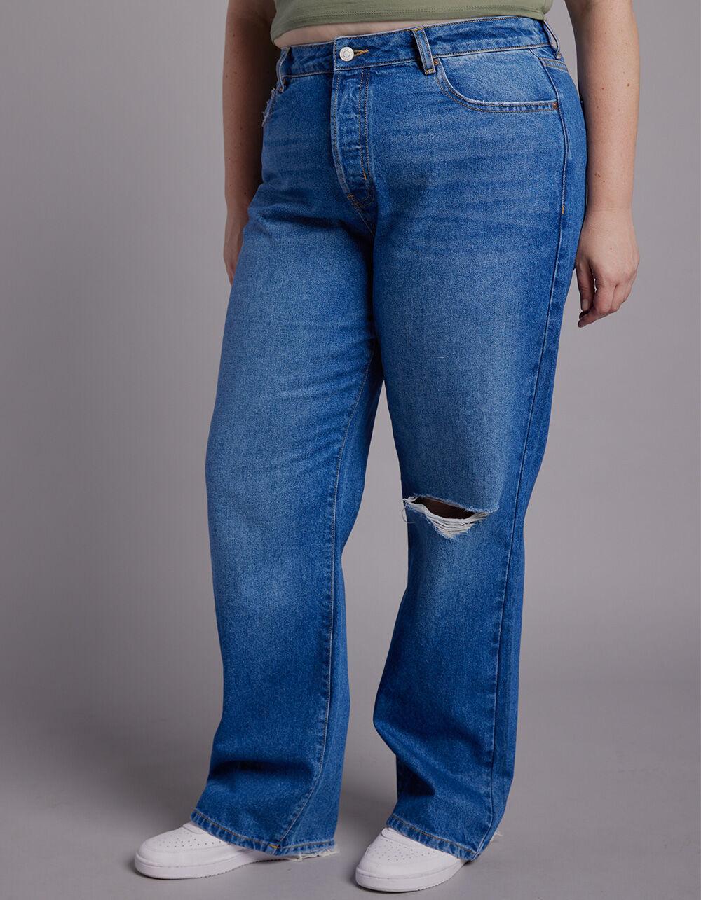 RSQ Womens High Rise Straight Leg Jeans - MEDIUM WASH Product Image