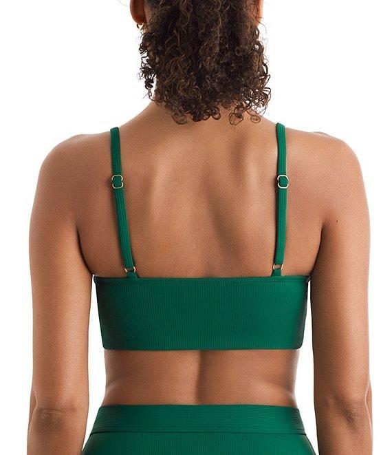 Mimi Flamingo Lido Rib Solid Brooke High Waist Swim Bottom Product Image