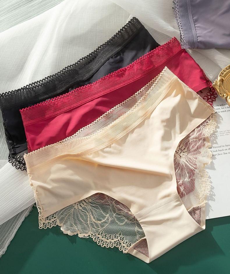 Plain Lace Panel Panty Product Image