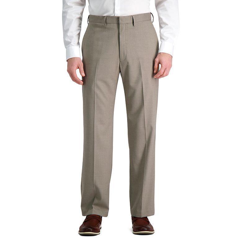 Men's J.M. Haggar® Premium Classic-Fit Flat-Front Stretch Suit Pants, Size: 40X29, Oatmeal Product Image