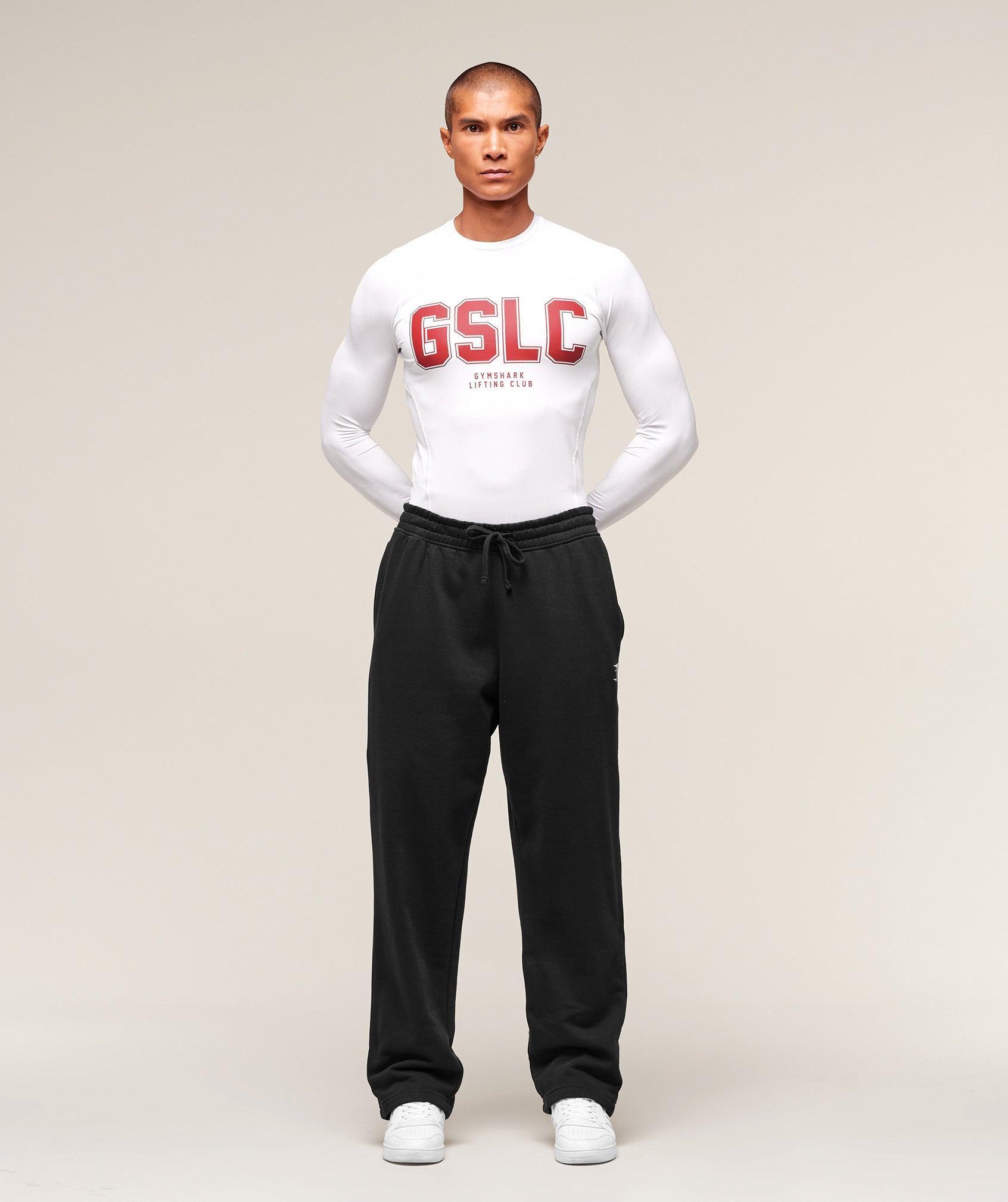 Gymshark GSLC Baselayer Long Sleeve T-Shirt - White Male Product Image
