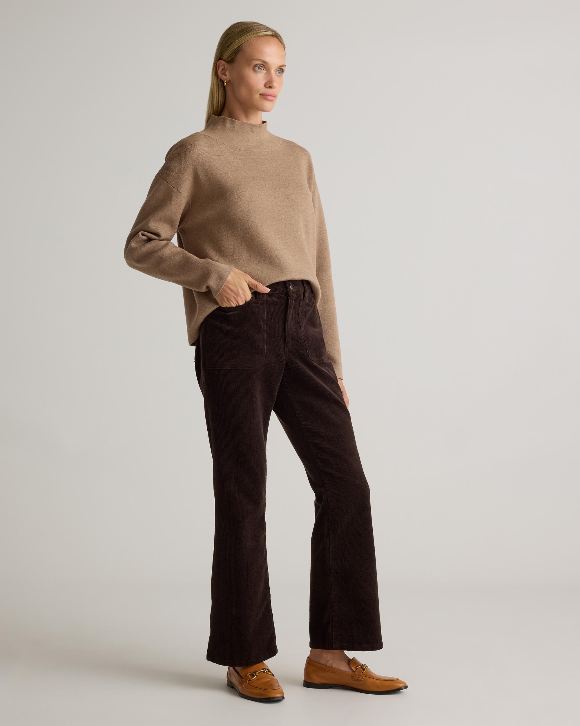 Quince | Women's Organic Stretch Corduroy Flare Pants Organic Cotton Product Image