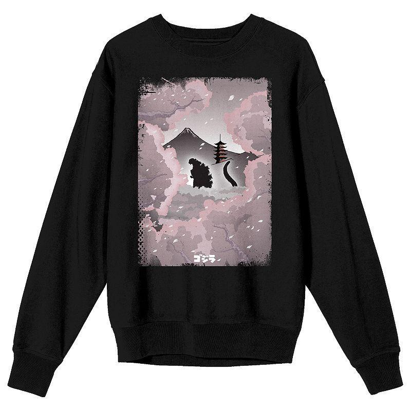 Men's Godzilla Classic Monster Long Sleeve, Size: XL, Black Product Image