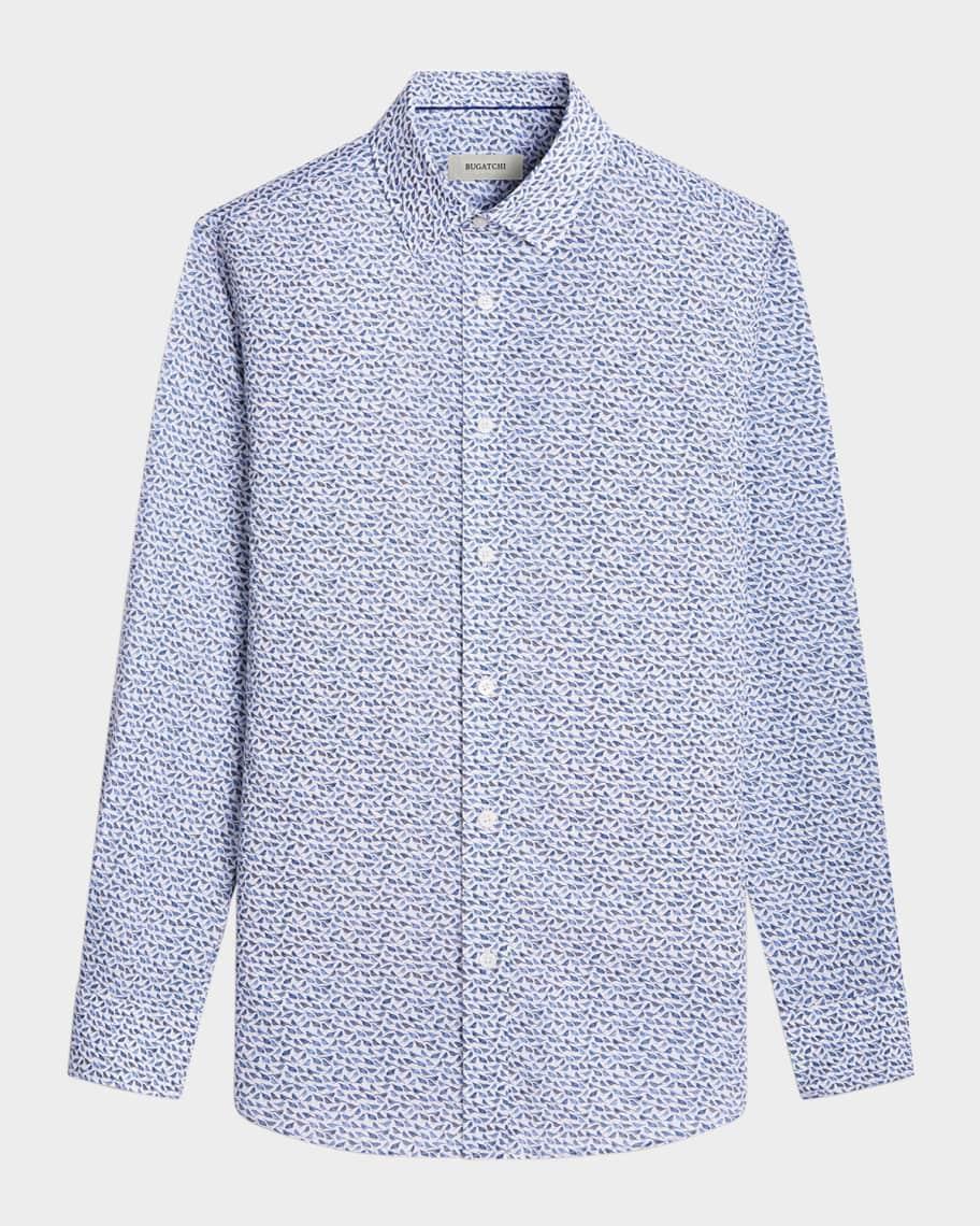 Mens Julian Bird-Print Sport Shirt Product Image