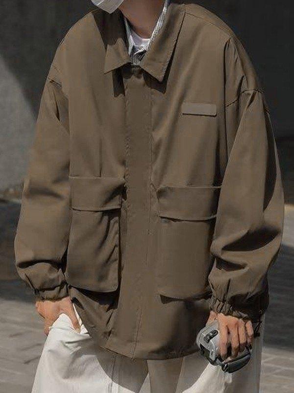 Men's Patch Pocket Zip Up Jacket Product Image