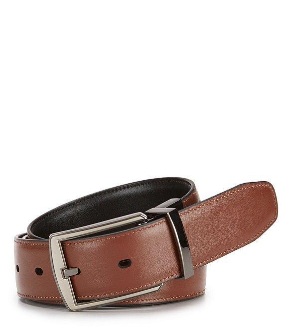 Roundtree & Yorke Big & Tall Hi-Lo Reversible Leather Belt Product Image