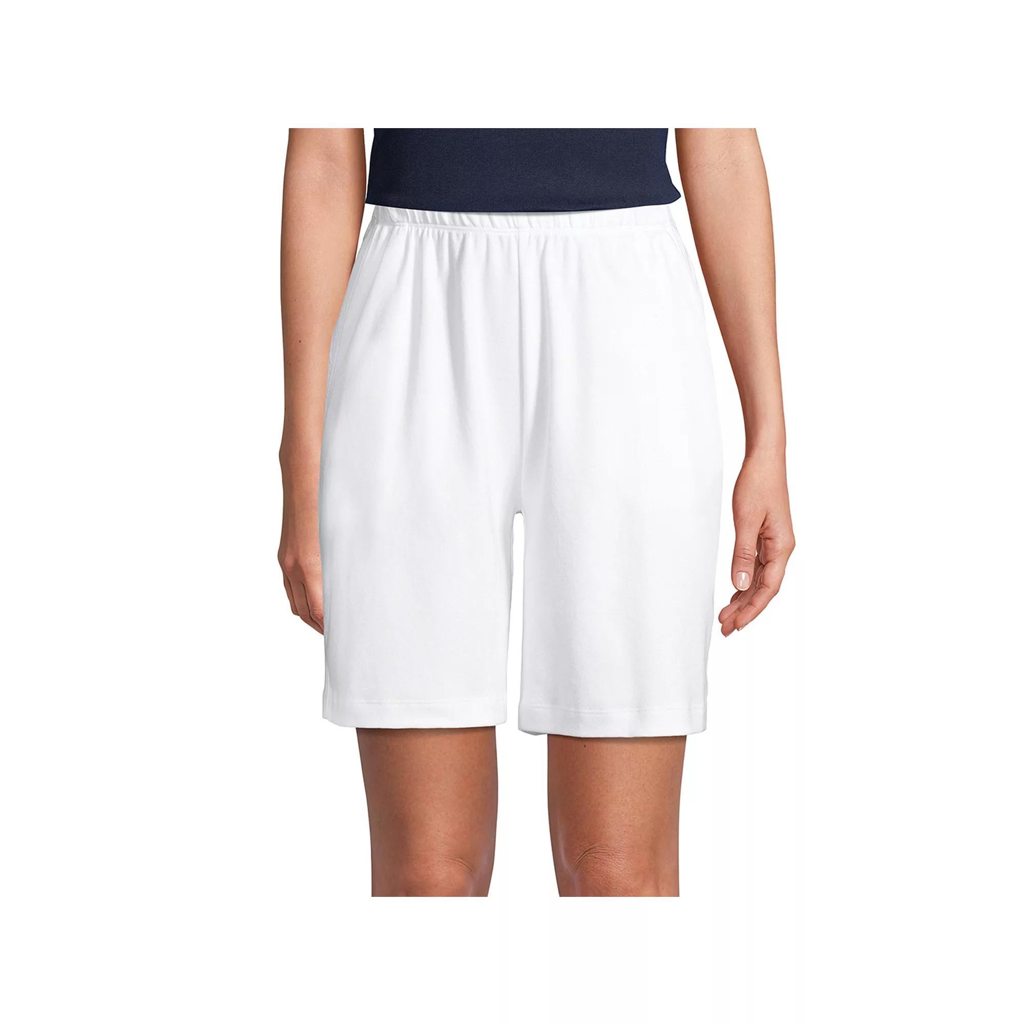 Women's Lands' End Sport Knit Pull-On Shorts, Size: XS, Black Product Image