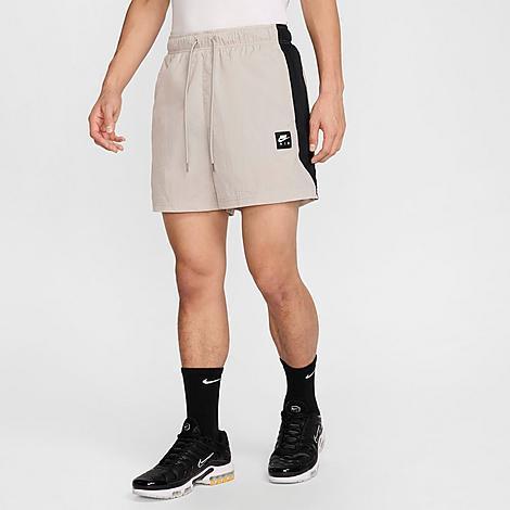 Nike Mens Air Woven Nylon Shorts in College Grey/Black Product Image