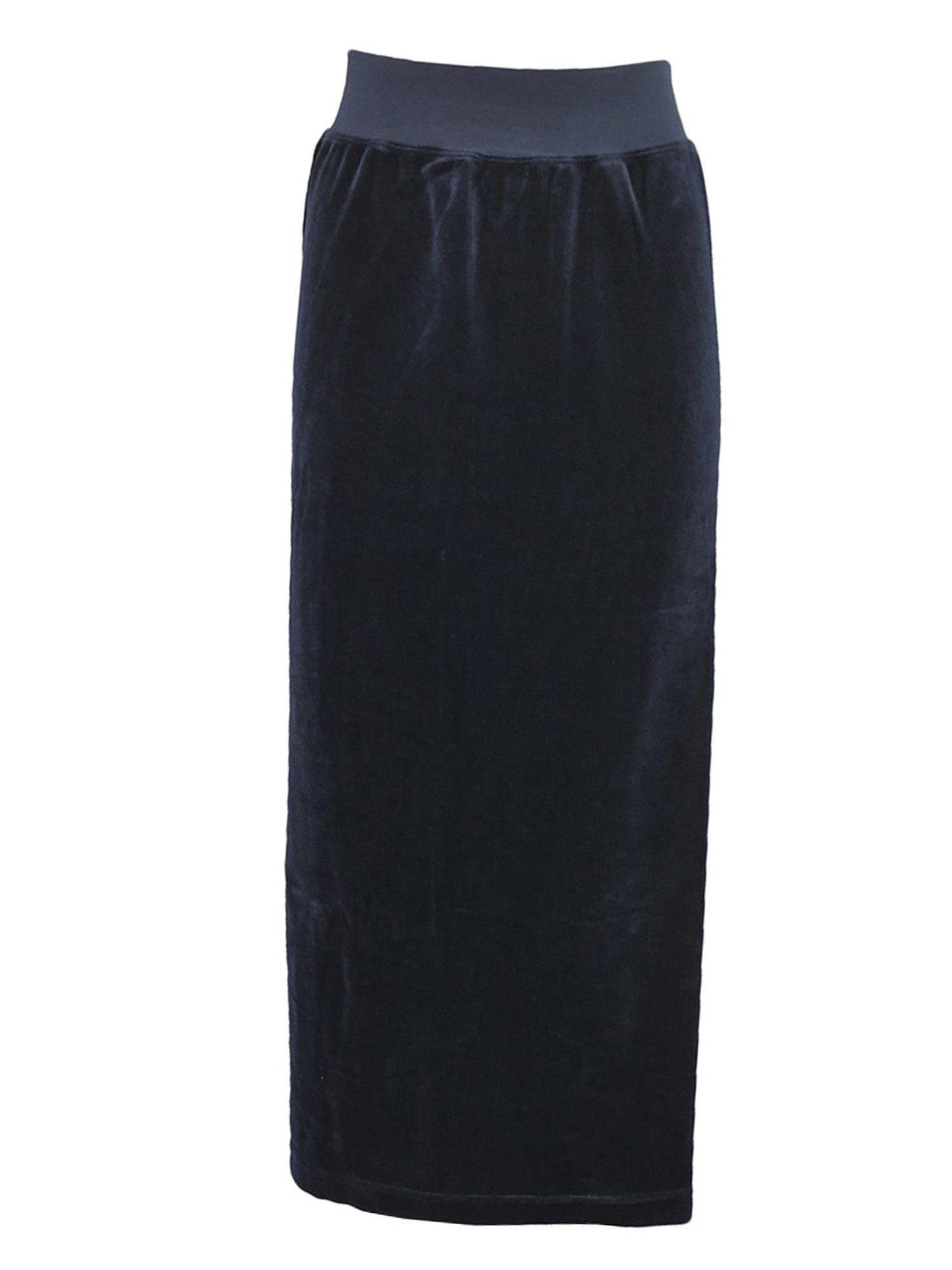 Hard Tail Velour Easy Fit Column Skirt (V-174) Product Image