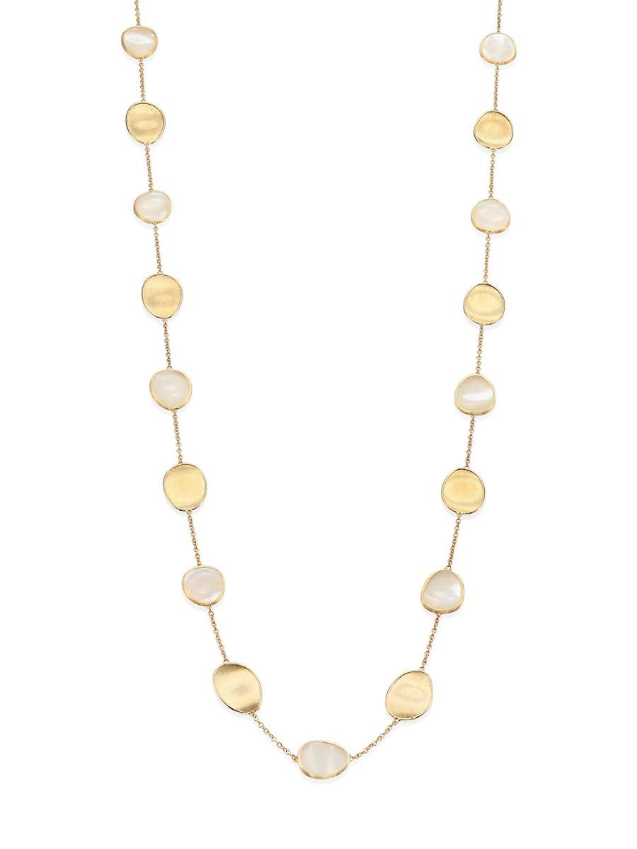 Womens Lunaria 18K Yellow Gold & Mother-Of-Pearl Necklace Product Image