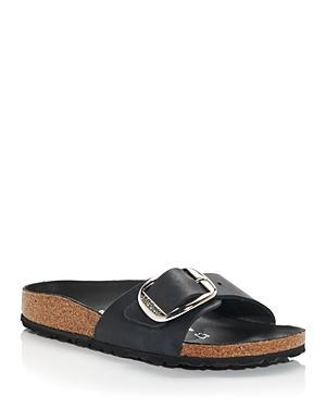 Birkenstock Womens Madrid Big Buckle Detail Oiled Leather Sandals Product Image