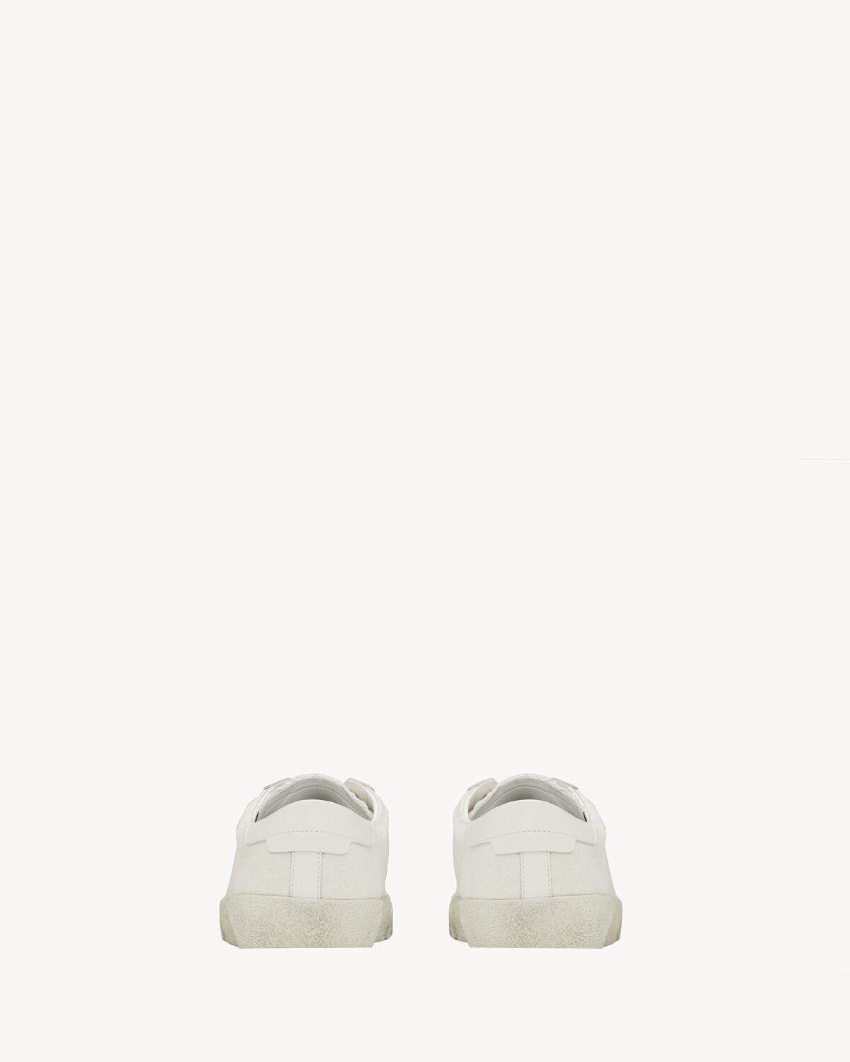 court classic sl/06 embroidered sneakers in canvas and leather | Saint Laurent | YSL.com Product Image