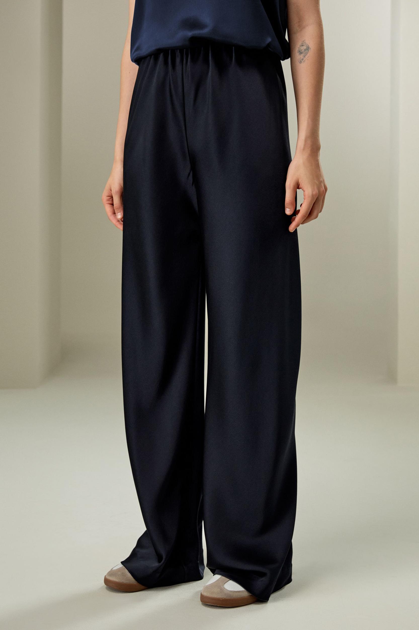 Full bias cut silk pants Product Image