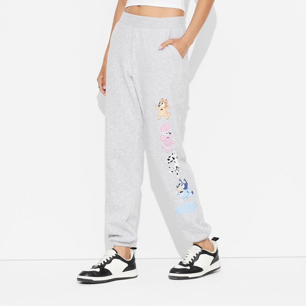Womens Bluey and Friends Graphic Pants - Heather Product Image