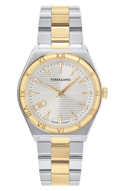 Mens 40mm Vega Upper East Watch with Bracelet Strap, Two Tone Product Image