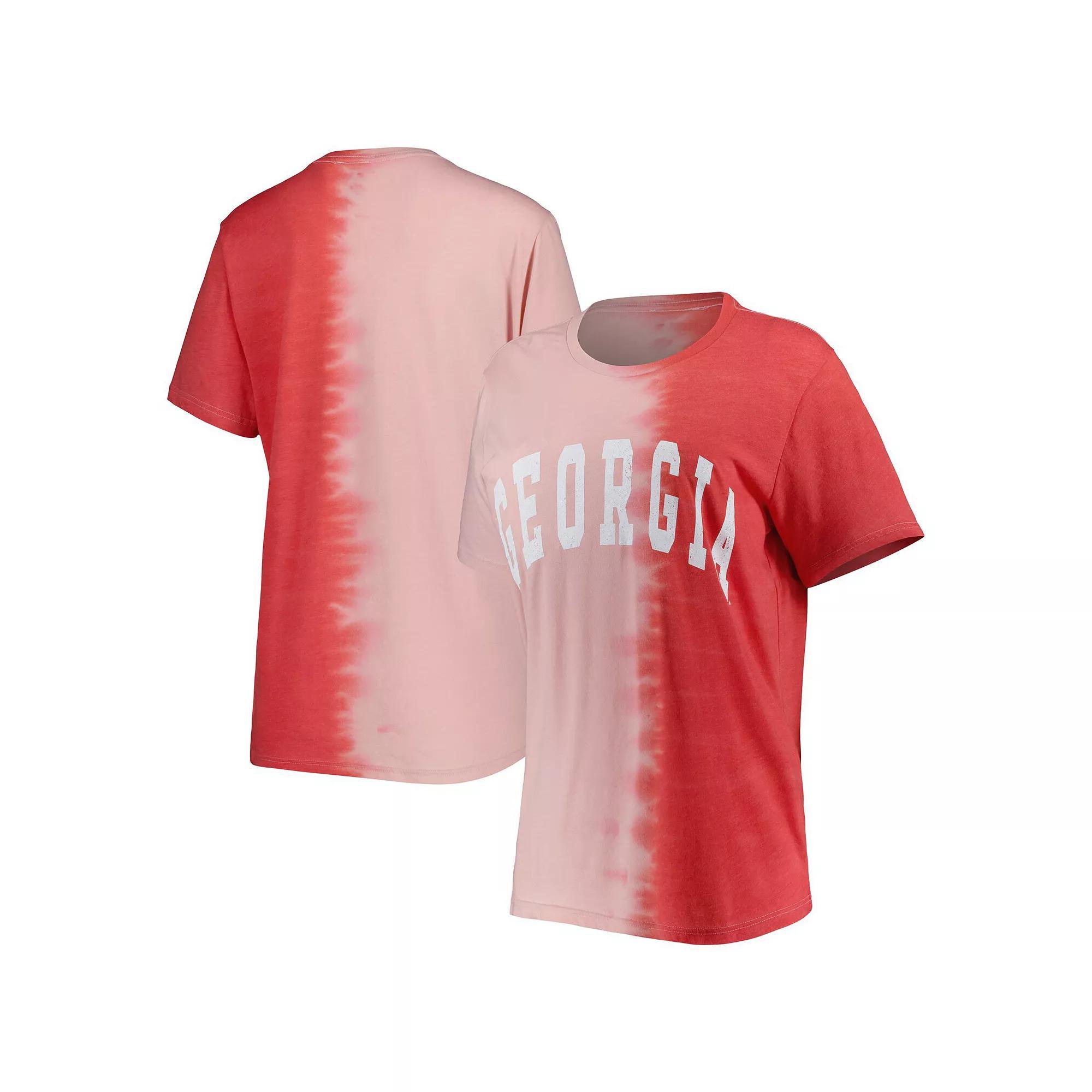 Women's Gameday Couture Red Georgia Bulldogs Find Your Groove Split-Dye T-Shirt, Size: XS Product Image
