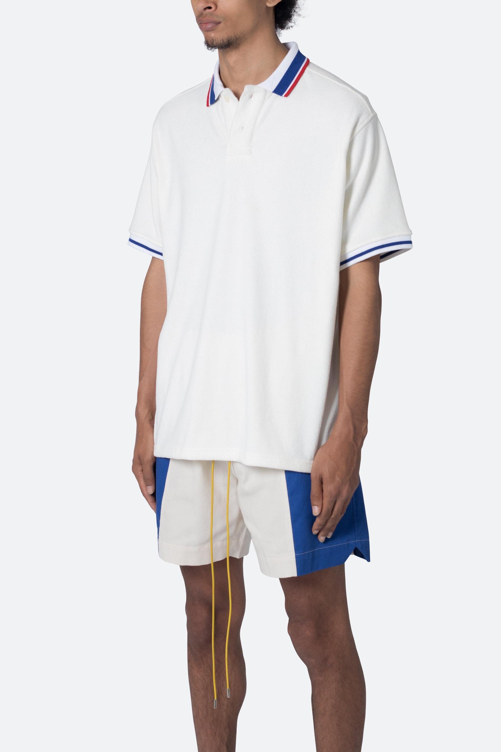 Terry Polo Shirt - Off White Product Image