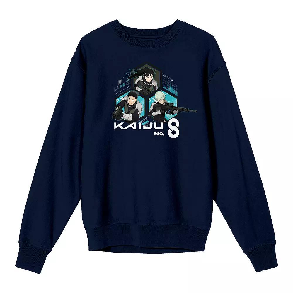 Men's Kaiju No. 8 Kafka Hibino Long Sleeve Graphic Tee, Size: Large, Blue Product Image