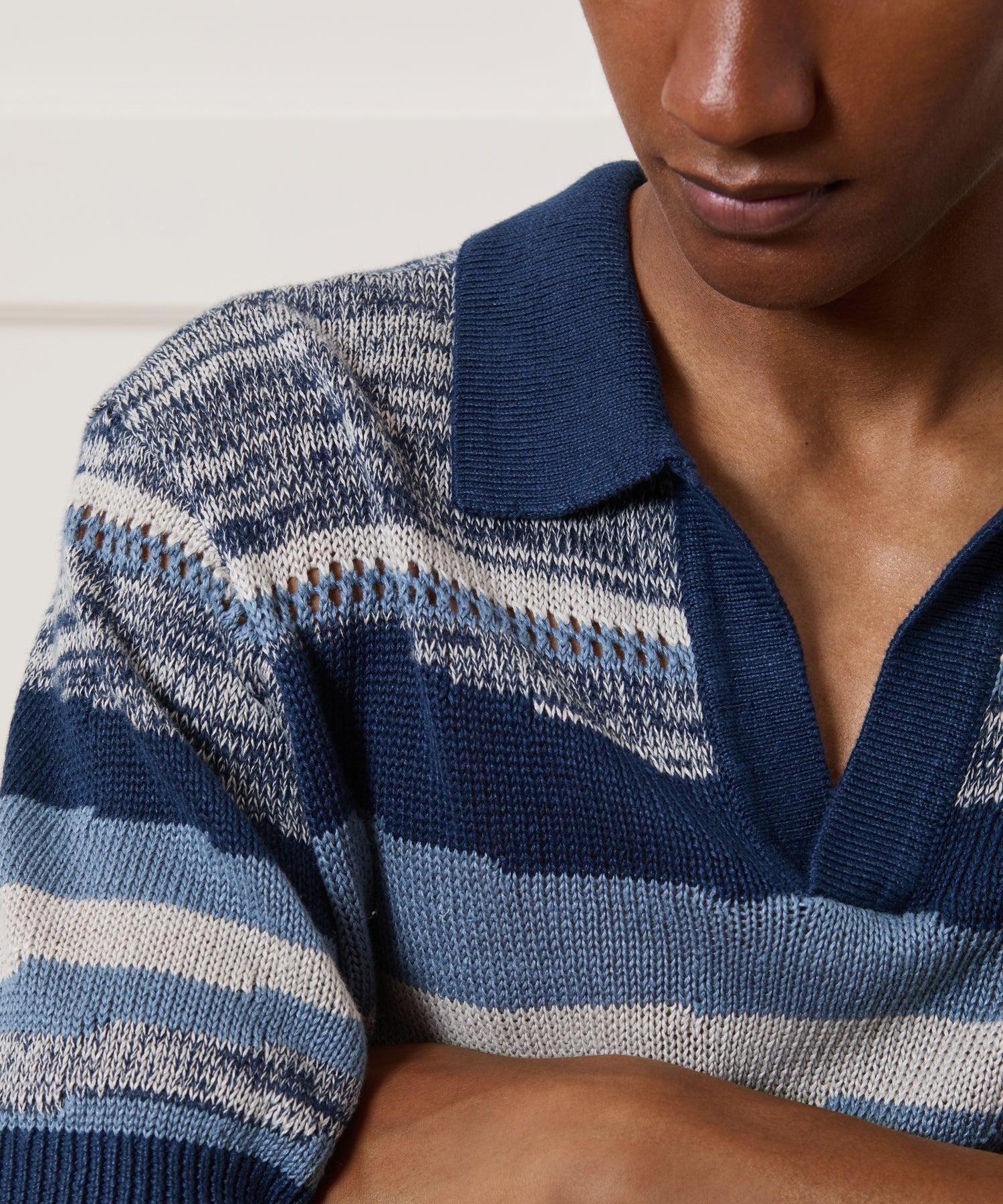 Relaxed Linen Dunes Montauk Sweater Polo Product Image