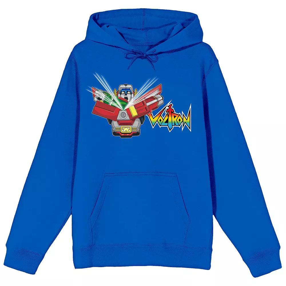 Men's Voltron Robot & Logo Graphic Hoodie, Size: XL, Blue Product Image