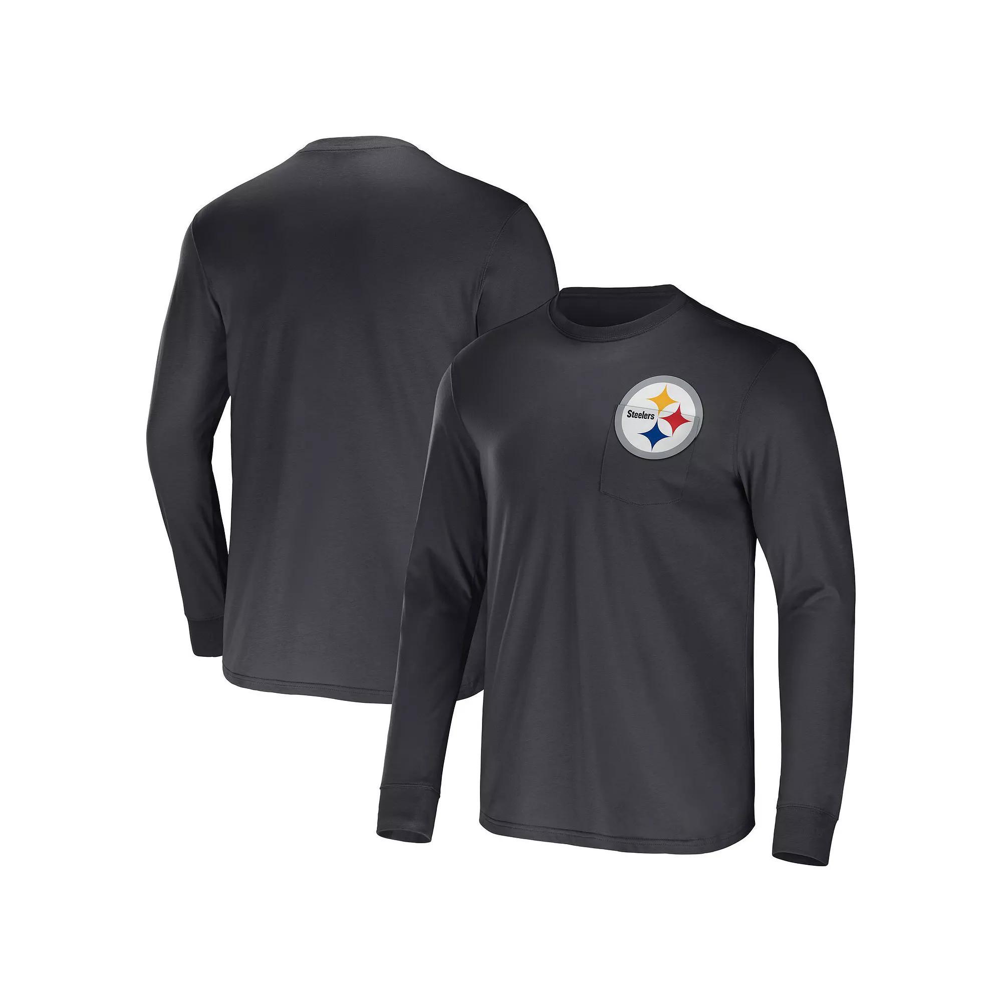 Men's NFL x Darius Rucker Collection by Fanatics Blue Indianapolis Colts Team Long Sleeve Pocket T-Shirt, Size: Medium Product Image