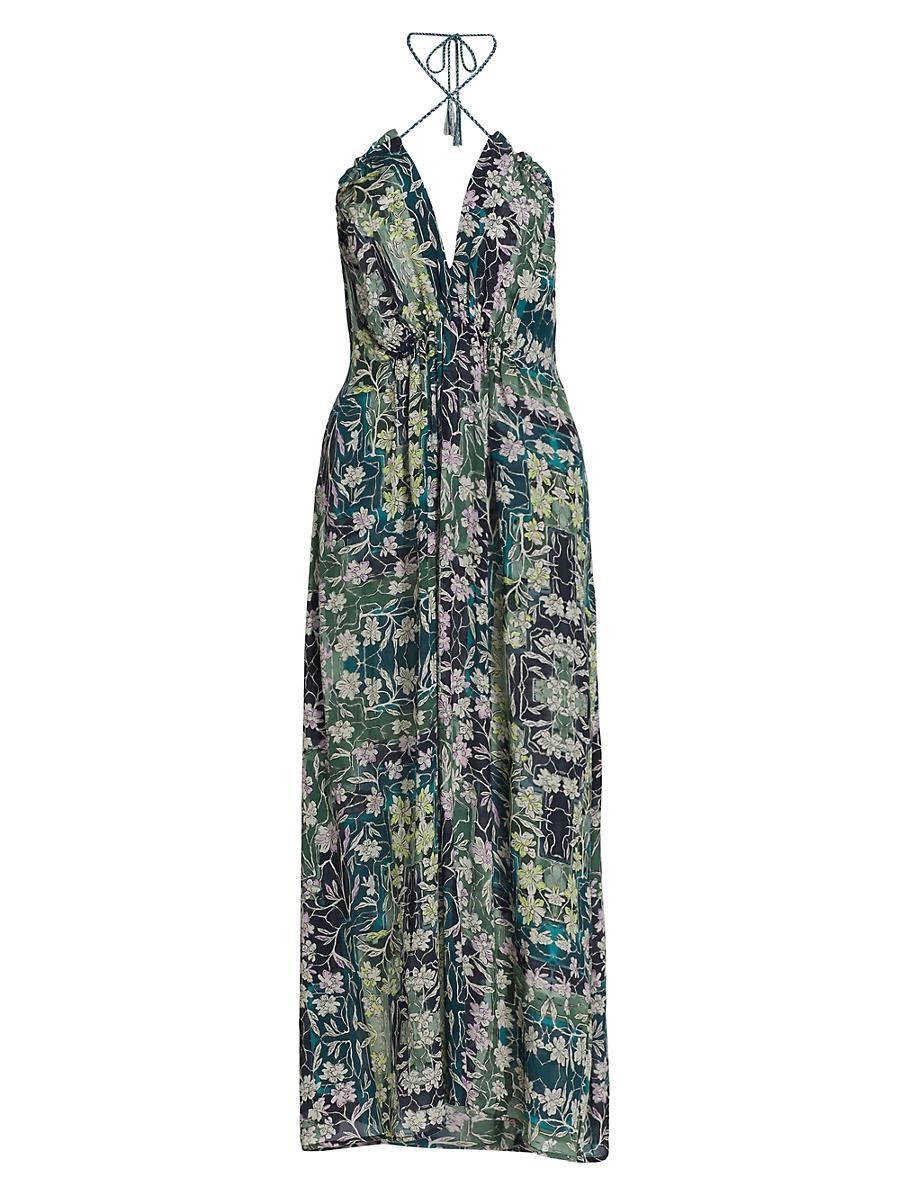 Womens Zapala Cira Halter Maxi Dress Product Image