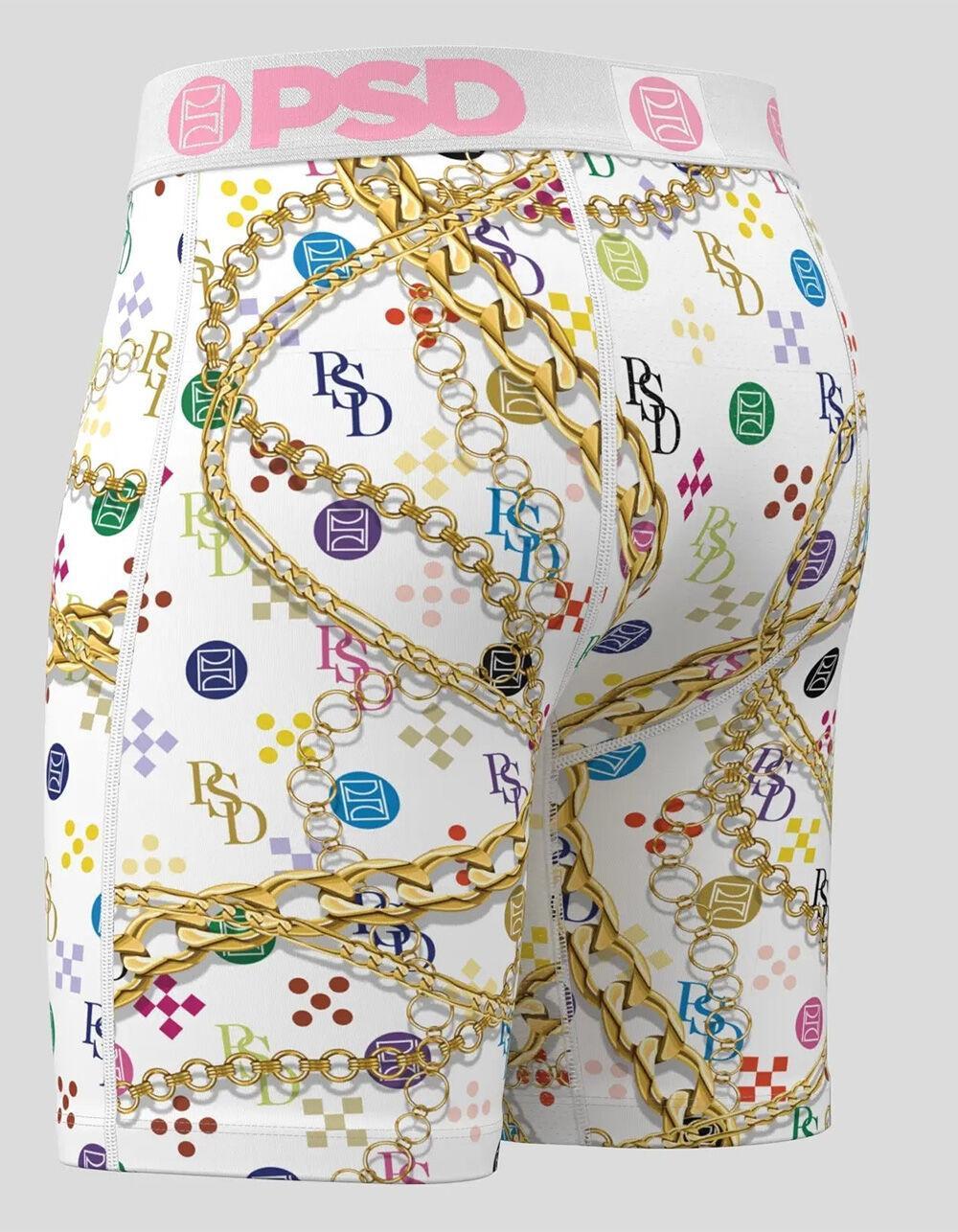 PSD Luxe White Mens Boxer Briefs - MULTI Product Image