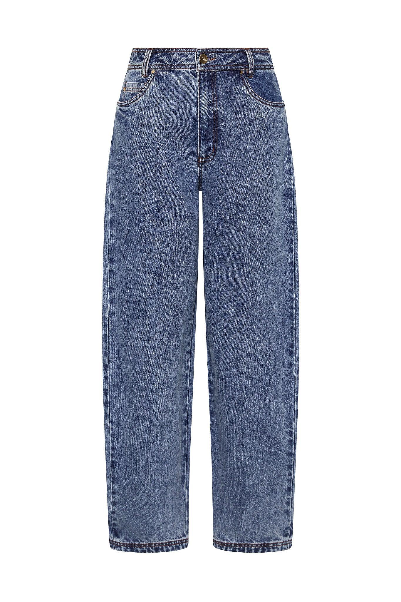 Blues Denim Barrel Jeans Product Image