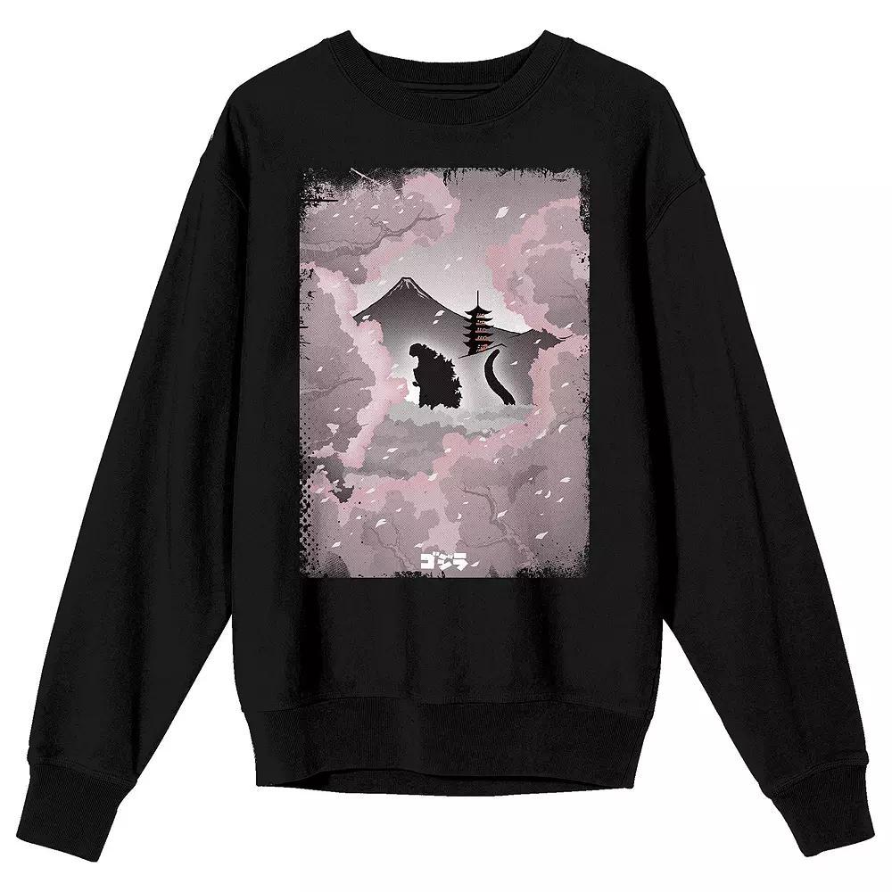 Men's Godzilla Classic Monster Long Sleeve, Size: XL, Black Product Image
