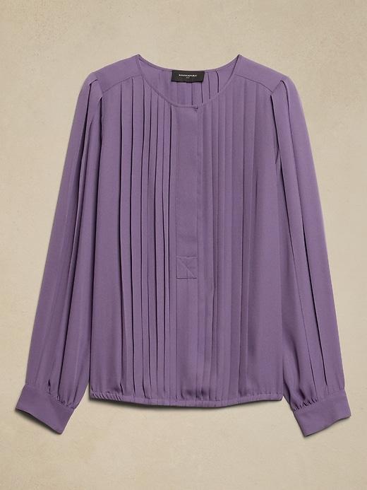 Pleated Georgette Blouse Product Image