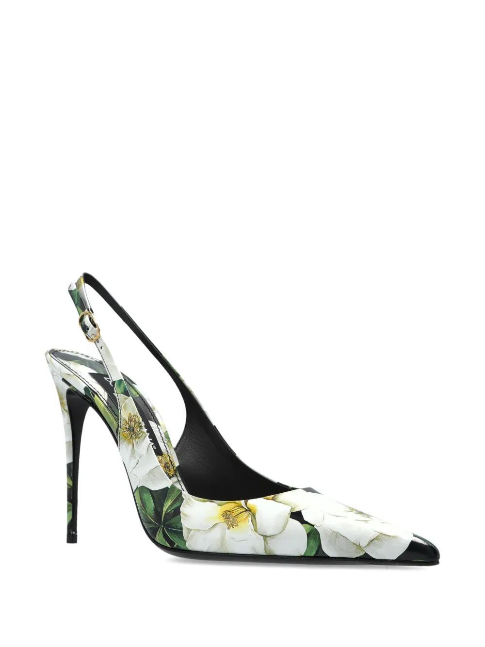 DOLCE & GABBANA Dolce  Gabbana Floral Printed Pumps In Multicolor Product Image