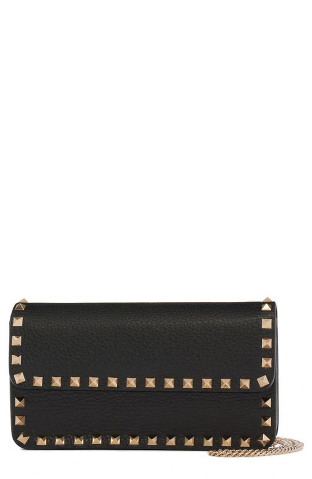 Rockstud Leather Wallet on Chain Product Image