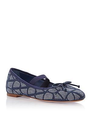 Luna Suede Ballerina Flats Product Image