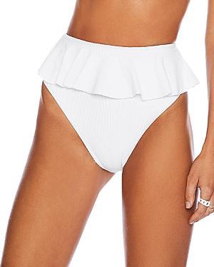 Beach Riot Daisy Ruffled Bikini Bottom Product Image