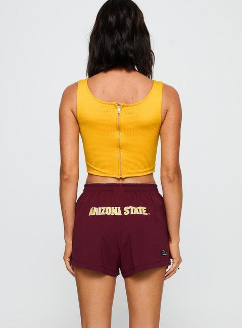 ASU Soffee Shorts Maroon Product Image