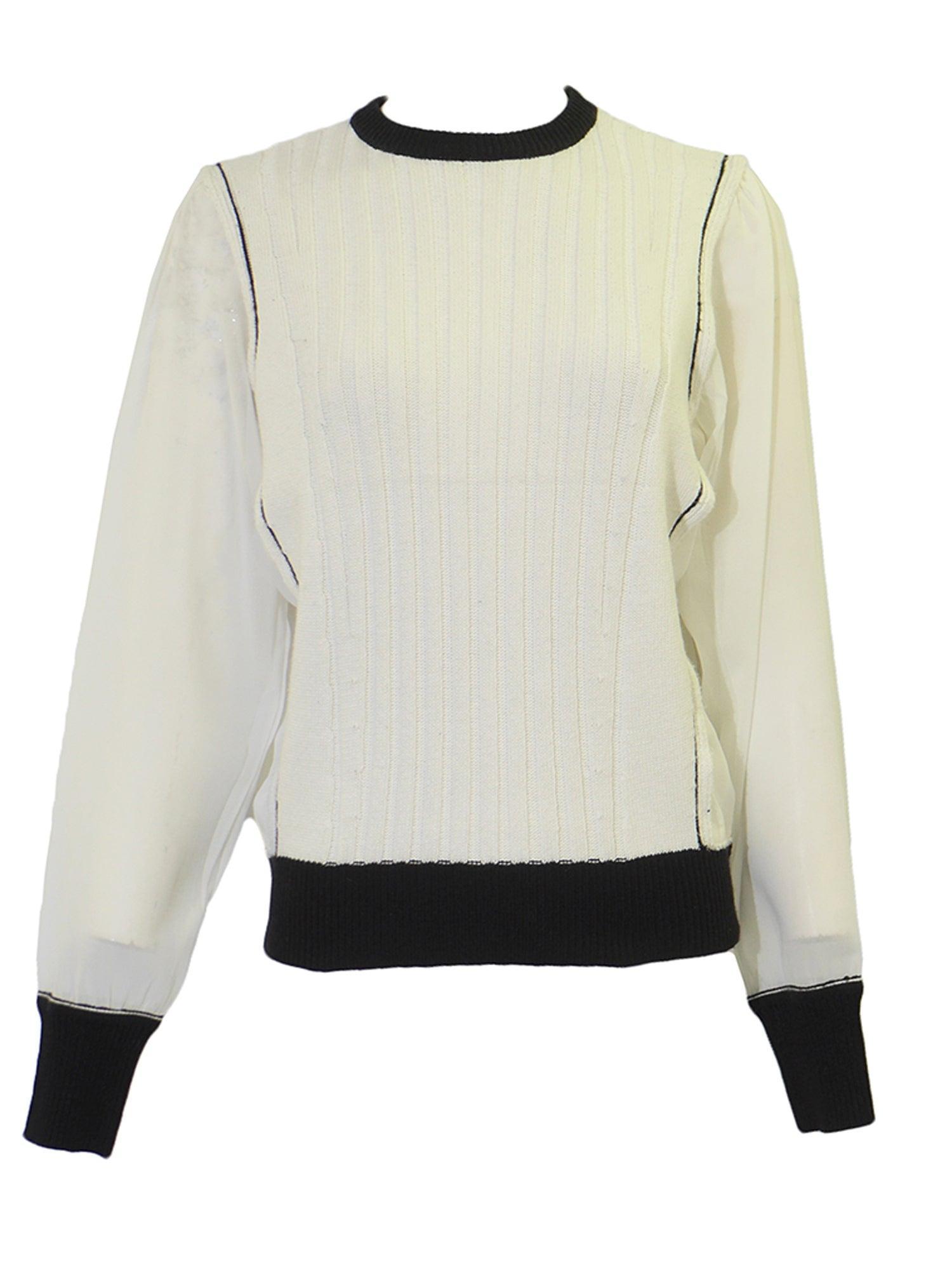 La Chic Mixed Media Sweater Product Image
