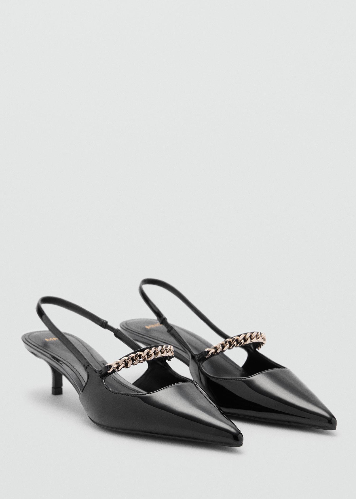 High-heeled shoes with link straps - Women | MANGO USA Product Image