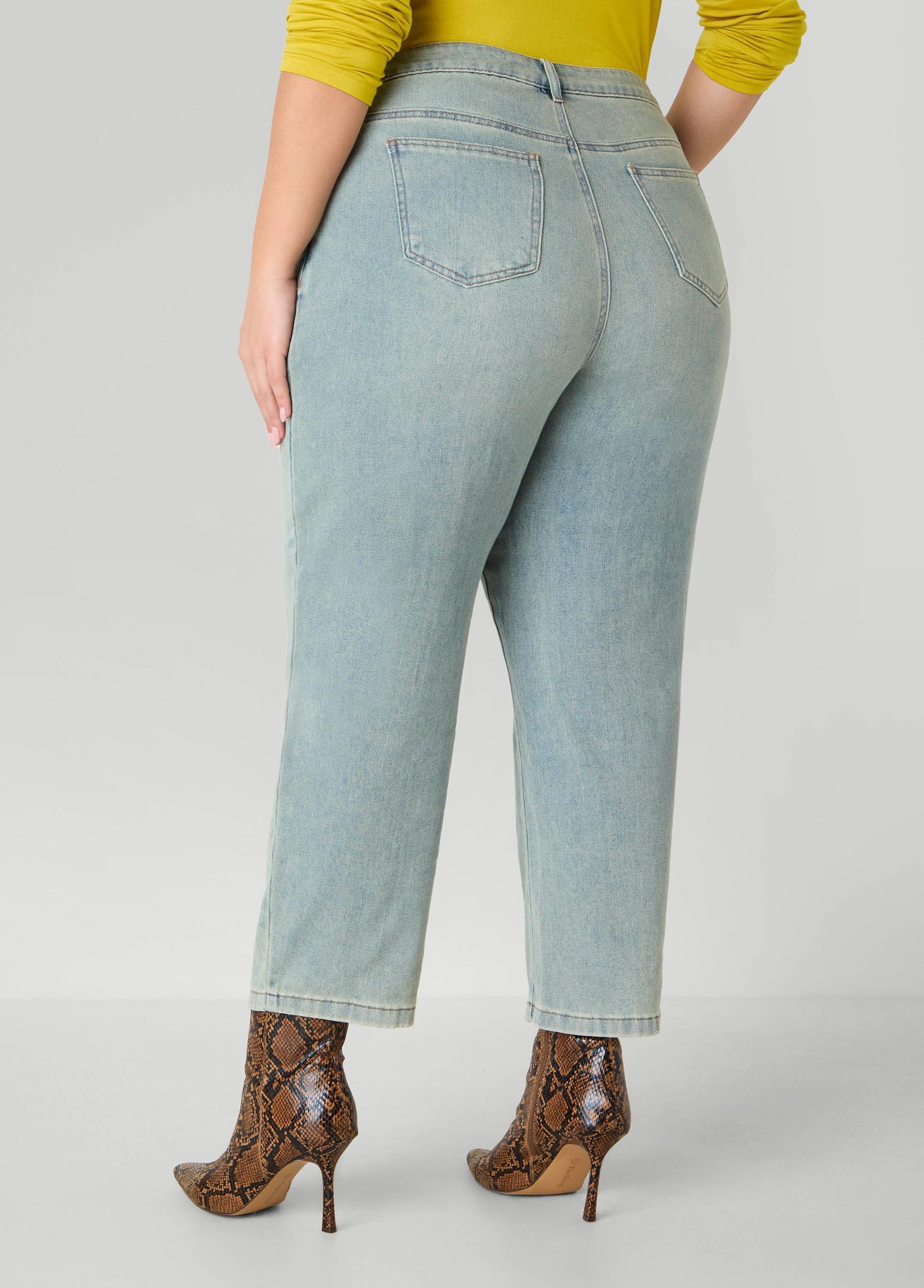 Seam Detailed Straight Leg Jeans Product Image
